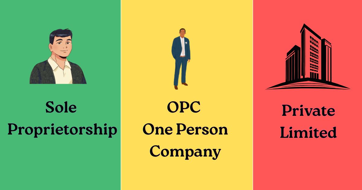 Sole Proprietorship vs OPC vs Private Limited: Which Is Right for Your First Business in India?
